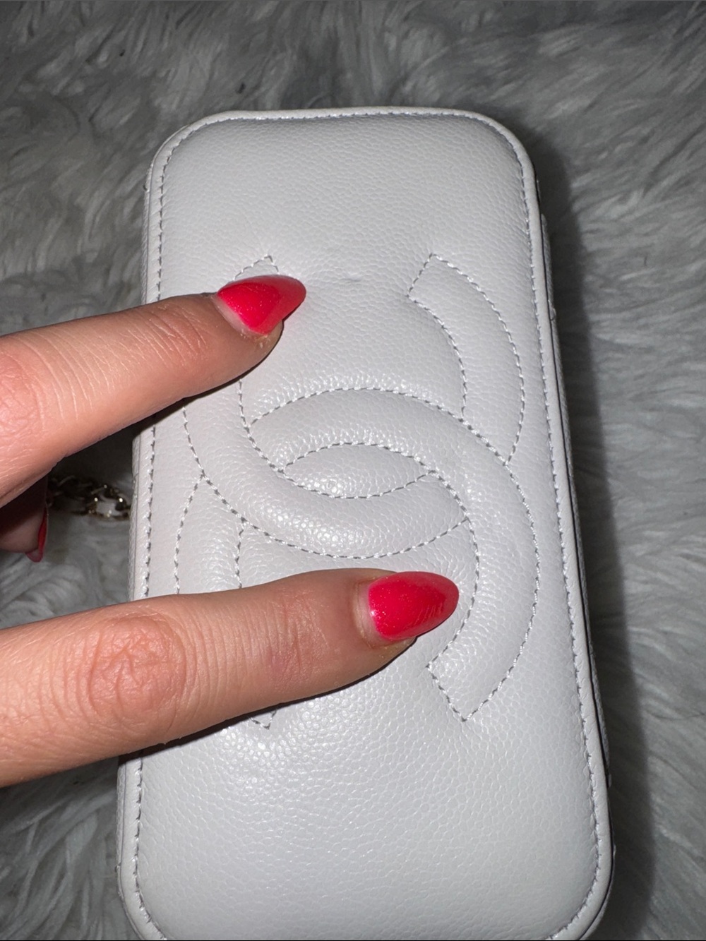 *Authentic* please READ!! Chanel quilted Vanity Crossbody Bag. Gold hardware - Picture 6 of 13